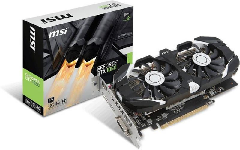 MSI GTX1050 2GB 128B GDDR5 DVI,HDMI,DP OC Nvidia Ekran Kartı GTX1050-2GT-OCV1
