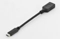 DIGITUS USB C tipi adaptör kablosu, OTG,C-A tipi M/F, 0,15m3A, 5GB, 3.0 Version,