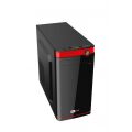 REDROCK 300W Powerlı Penceresiz Micro ATX Siyah,Kırmızı Kasa
