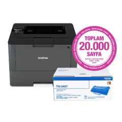 BROTHER HL-L5200DW-2T Mono Laser WiFi 40ppm A4 Yazıcı - 2 TONERLİ