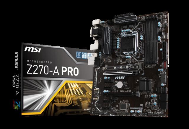 MSI Intel Z270 1151 DDR4 3800MHz DVI,VGA Anakart Z270APRO