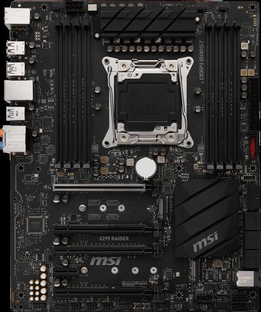 MSI Intel X299 2066 DDR4 4266MHz Gaming Anakart X299-RAIDER