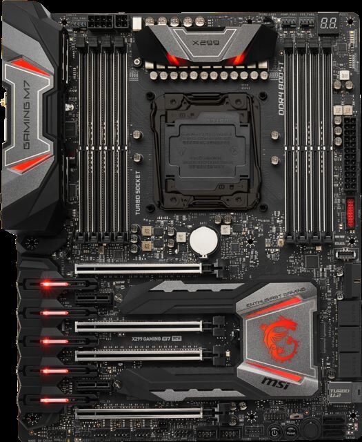 MSI Intel X299 2066 DDR4 4266MHz Gaming Anakart X299-GAMING-M7-ACK