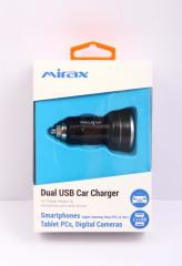 MIRAX SCR-1122 Çift USB mAh 3.7V Apple-Android Araç Şarj Adaptörü