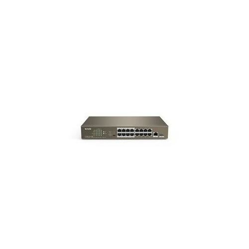 TENDA TEF1118P -16-150W 16 Port 10/100Mbps +1 Gigabit/SFP Slotlu Switch 16 Port