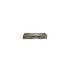 TENDA TEF1118P -16-150W 16 Port 10/100Mbps +1 Gigabit/SFP Slotlu Switch 16 Port