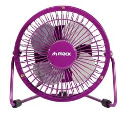 MACK PR Masaüstü Metal Mor USB Mini Fan MCF-14-PR