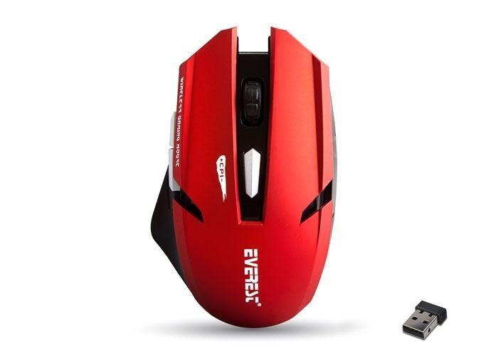 EVEREST Kablosuz Optik 2.4GHz Kırmızı Mouse KM-240