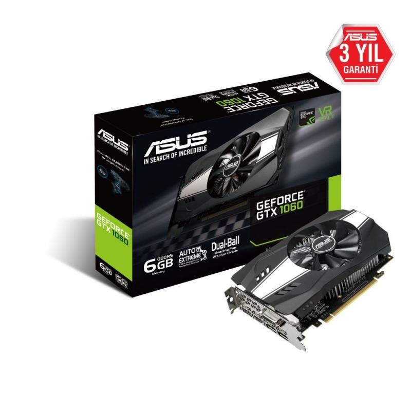 GTX1060 6GB 192B GDDR5 DVID/HDMI/DP Nvidia Ekran Kartı