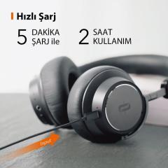 TAOTRONICS TT-BH046 SoundSurge 46 ANC 5.0 Bluetooth Kulaklık Siyah