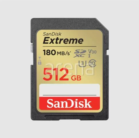 SANDISK SDSDXVV-512G-GNCIN 512GB Extreme Pro SD UHS I 180MB/s 30MB/s