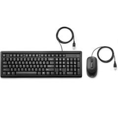 HP 160 Kablolu Klavye  Mouse Set Siyah 6HD76AA
