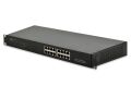 DIGITUS DN-95312 Web Smart Fast Ethernet PoE Switch 16-port RJ45, Full Powered Ra
