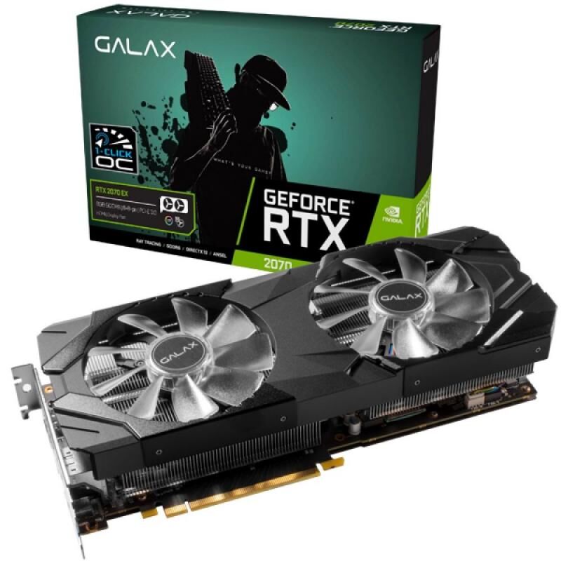GALAX RTX2070 8GB 256B (1-CLICK OC ) GDDR6 HDMI-DP-TYPE-C  NVIDIA EKRAN KARTI 27NSL6MPX2VE-GALG