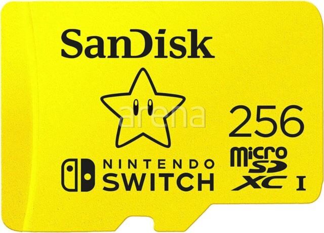 SANDISK SDSQXAO-256G-GN3ZN 256GB Nintendo Mario SDXC 100MB/s MicroSD CARD