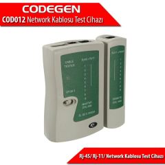 CODEGEN COD012 RJ-45/ RJ-11/ Network Kablosu Test Cihazı (Pil Dahil)