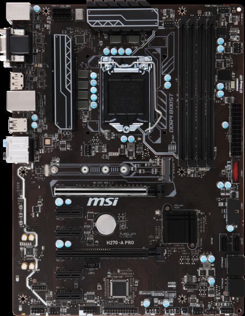 MSI Intel H270 1151 DDR4 2400MHz DVI,VGA Anakart H270-A-PRO