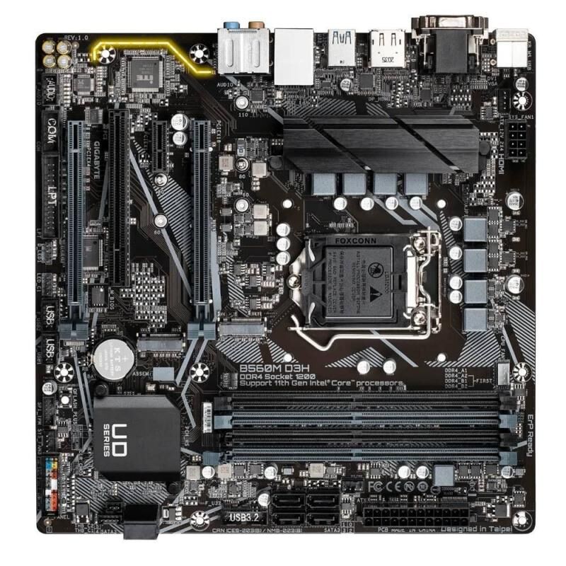 GIGABYTE B560M-D3H MAB INTEL B560M 1200 DDR4 5333MHZ HDMI Anakart