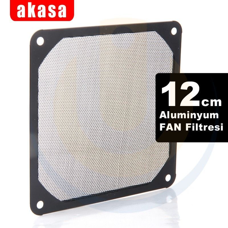 AKASA 12cm Alüminyum Fan Filtresi AK-GRM120-AL01-BK