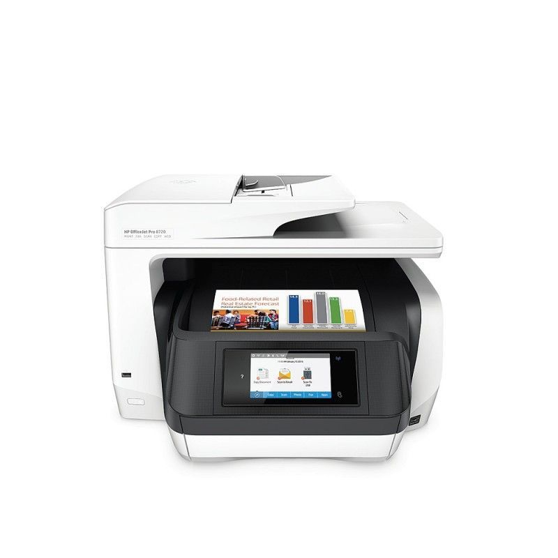 HP D9L19A Officejet Pro 8720 Renkli Inkjet MFP Fakslı WiFi 24/20ppm A4 Yazıcı