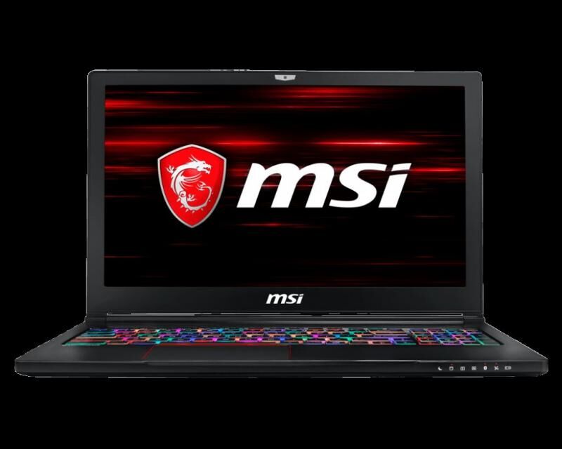MSI i7-8750H 32GB 256GB SSD+1TB GTX1060-6GB 15.6'' Win 10 Notebook GS63_8RE-038TR