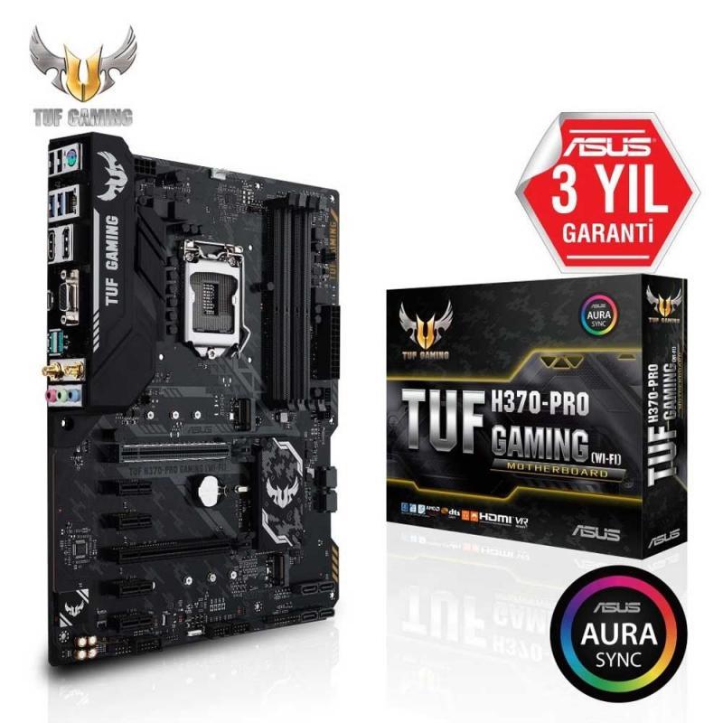 ASUS Intel H370 1151 DDR4 2666MHz VGA,DVI,HDMI Anakart TUF-H370-PRO-G