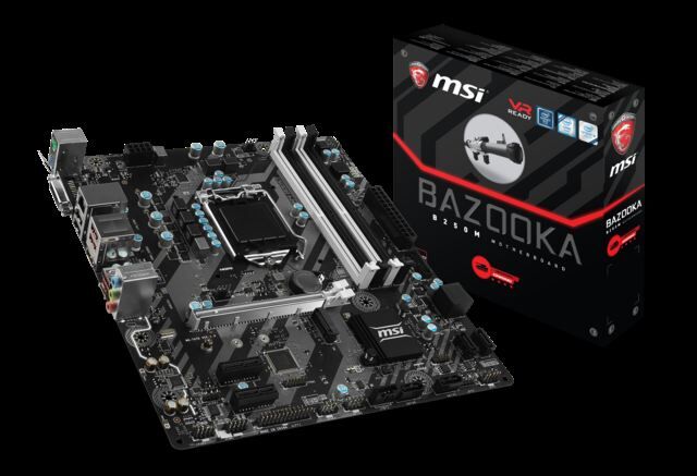 MSI Intel B250 1151 DDR4 2133MHz HDMI,DVI Gaming Anakart B250MBAZOOKA
