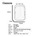 CLASSONE BP-S560 15.6'' Perugia Serisi Wtx Pro Sırt Çantası Siyah