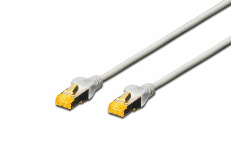 DIGITUS DK-1644-A-010 Cat6A 1m S-FTP Awg 26/7 Cu LSZH Gri Patch Network Kablosu