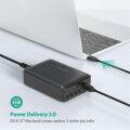 RAVPOWER RP-PC059 60W 5-Port Hızlı Şarj Cihazı Siyah