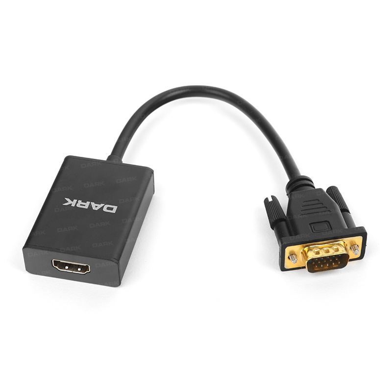DARK VGA + Analog Ses HDMI Çevirici DK-HD-AVGAXHDMI2