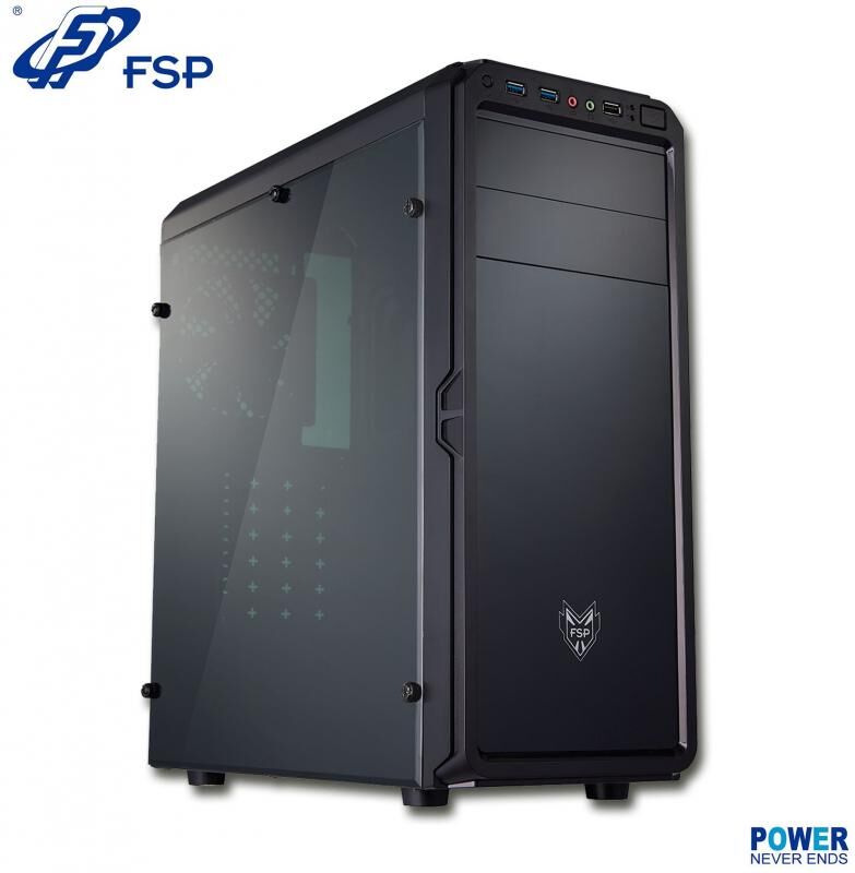 FSP Mid Tower Pencereli Siyah Kasa