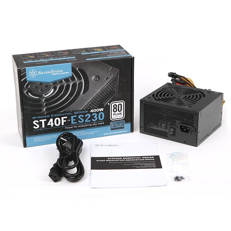 SILVERSTON 400W 80PLUS STRIDER (TEK 12V KANAL 30A ) GÜÇKAYNAGI SST-ST40F-ES230