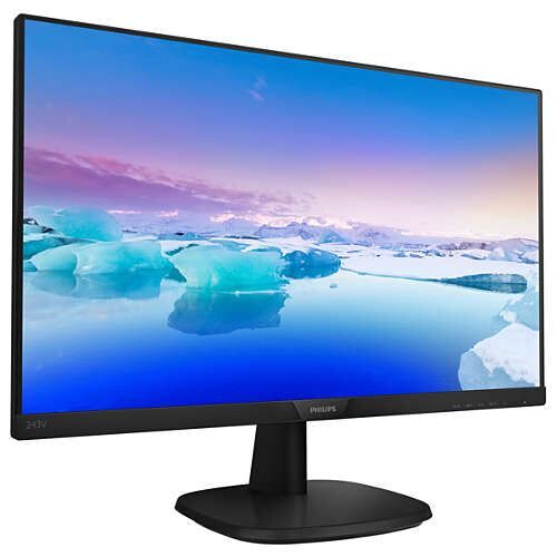 PHILIPS 243V7QDAB-01 23,8''1920X1080,5ms60Hz,2Wx2,VGA-DVI-HDMI,IPS,Dar Çer.Led Monitör