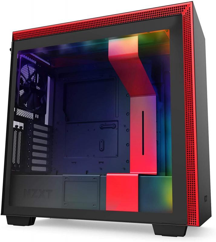NZXT CA-H710I-BR H710i Mid Tower Black/Red Chassis with Smart Device 2 3x120? 1x140mm