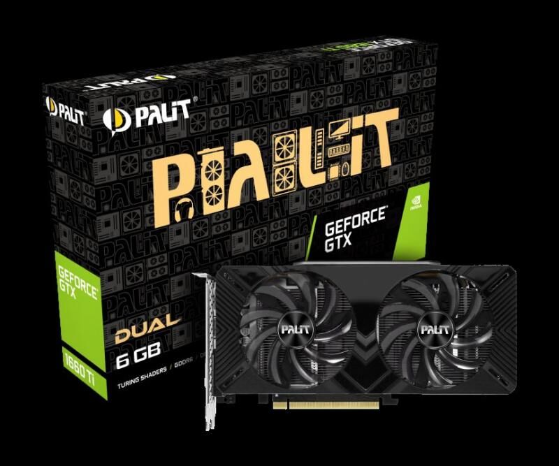 PALIT GTX1660TI DUAL 6GB 192BIT GDDR6 DISPLAY /HDMI /DVI-D EKRAN KARTI NE6166T018J9-1160A