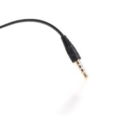 DARK DK-CBAUC01 2x3.5mm Stereo Dişi - 4pin 3.5mm Stereo Erkek Kablosu