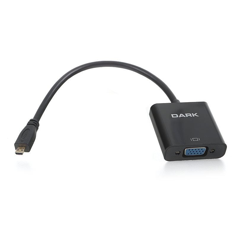 DARK Micro HDMI - VGA Aktif Dijital -Analog Çevirici DK-HD-AHDMICROXVGA
