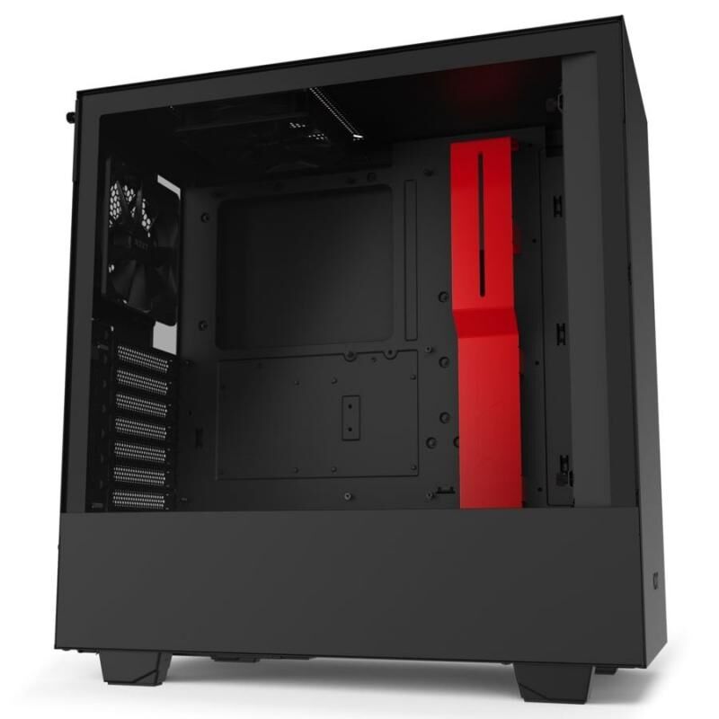 NZXT CA-H510B-BR H510 Compact Mid Tower Siyah Kırmızı Kasa 2x120mm Aer F Kasa Fanlı