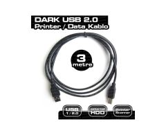 Dark DK-CB-USB2PRNL300 3Mt USB 2.0 Yazıcı Kablosu