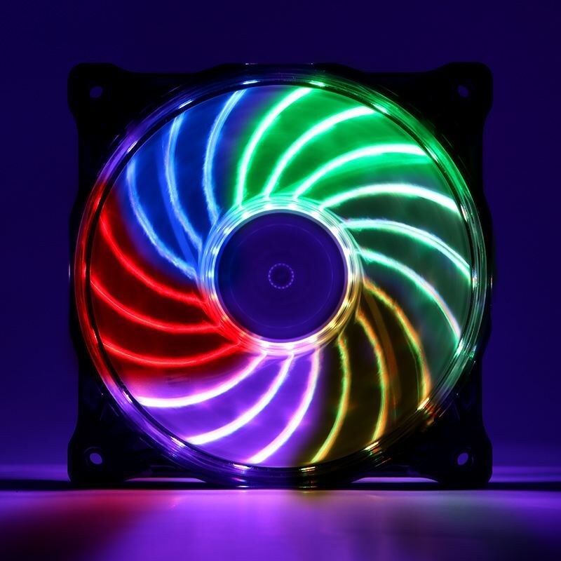 AKASA 12cm Vegas 7 Renkli 18 LED'li Kasa Fanı AK-FN092