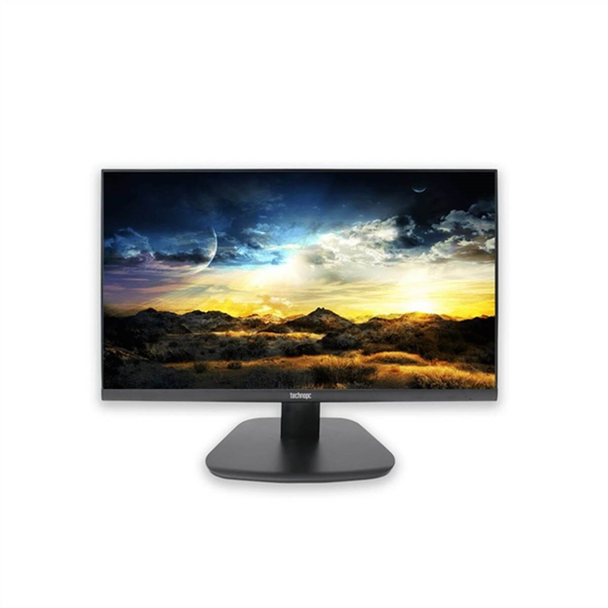 TECHNOPC TPL22VS 21.5'' Genis LED Ekran, 1920x1080 Cozunurluk, 2ms Tepkime Süresi, DVI-VGA, 16.7 Milyon Renk, Dahili Hoparlör, 2 adet USB 2.0 Girişi, 3 Yıl Kurumdan Al Kuruma Teslim Garanti