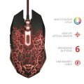 TRUST 21683 GXT 105 Izza,2400DPI,Örgülü Kablolu,USB,Işıklı Gaming Mouse