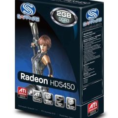 SAPPHIRE 11166-45-20G VGA 5450 2G DDR3 64B VGA-DVID-HDMI