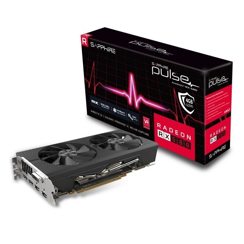 SAPPHIRE RX580 4GB 256B GDDR5 DVI-D,HDMI,DP AMD Gaming Ekran Kartı 11265-09-20G