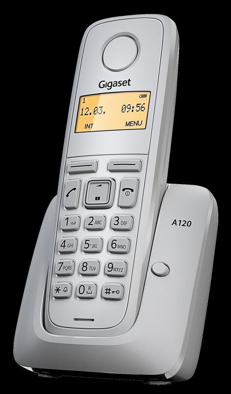 GIGASET 50 Rehber Caller ID A120 Beyaz Dect Telefon A120-WHITE