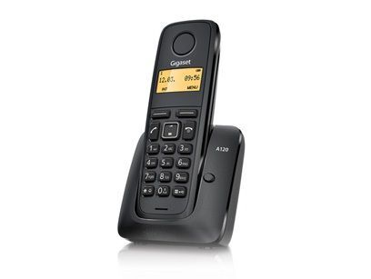 GIGASET 50 Rehber Caller ID A120 Siyah Dect Telefon A120-BLACK