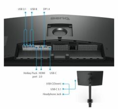 BENQ PD2705UA 27 inç Ergo Arm 4K UHD sRGB HDR10 USB-C Tasarım Monitörü