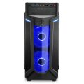 SHARKOON Belirgin Şık ve Kaliteli Midi Tower Kasa VG6-W-BLUE