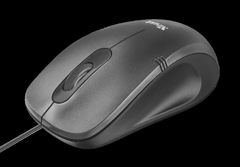 TRUST 20404 MOU IVERO COMPACT KABLOLU SİYAH MOUSE